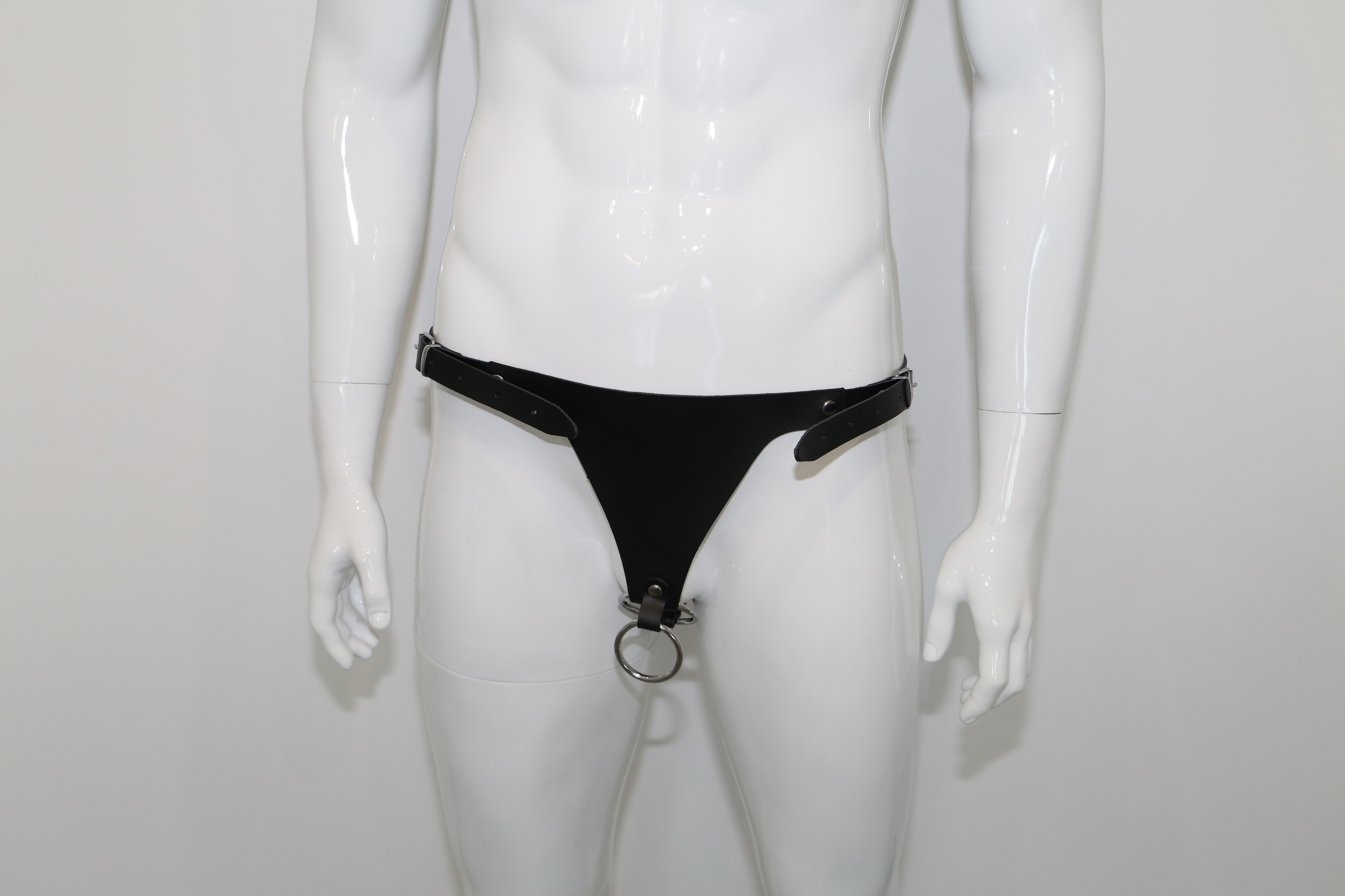Leder Slip mit Ring