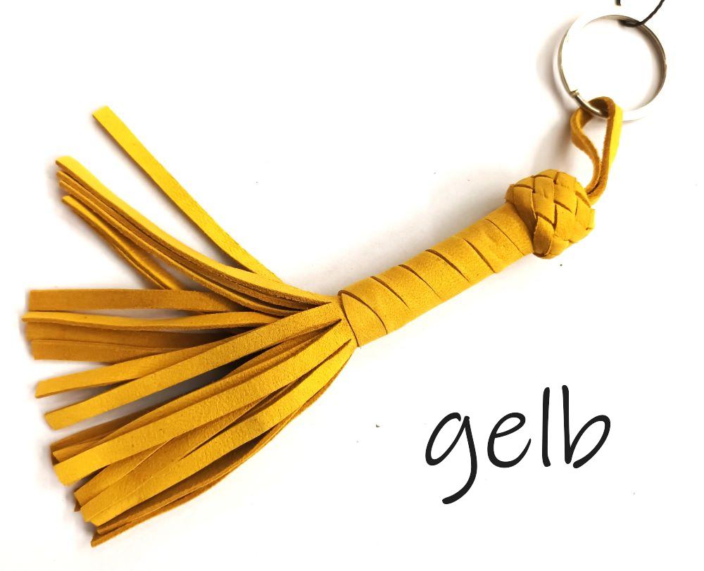 Flogger Schlüsselanhänger - gelb