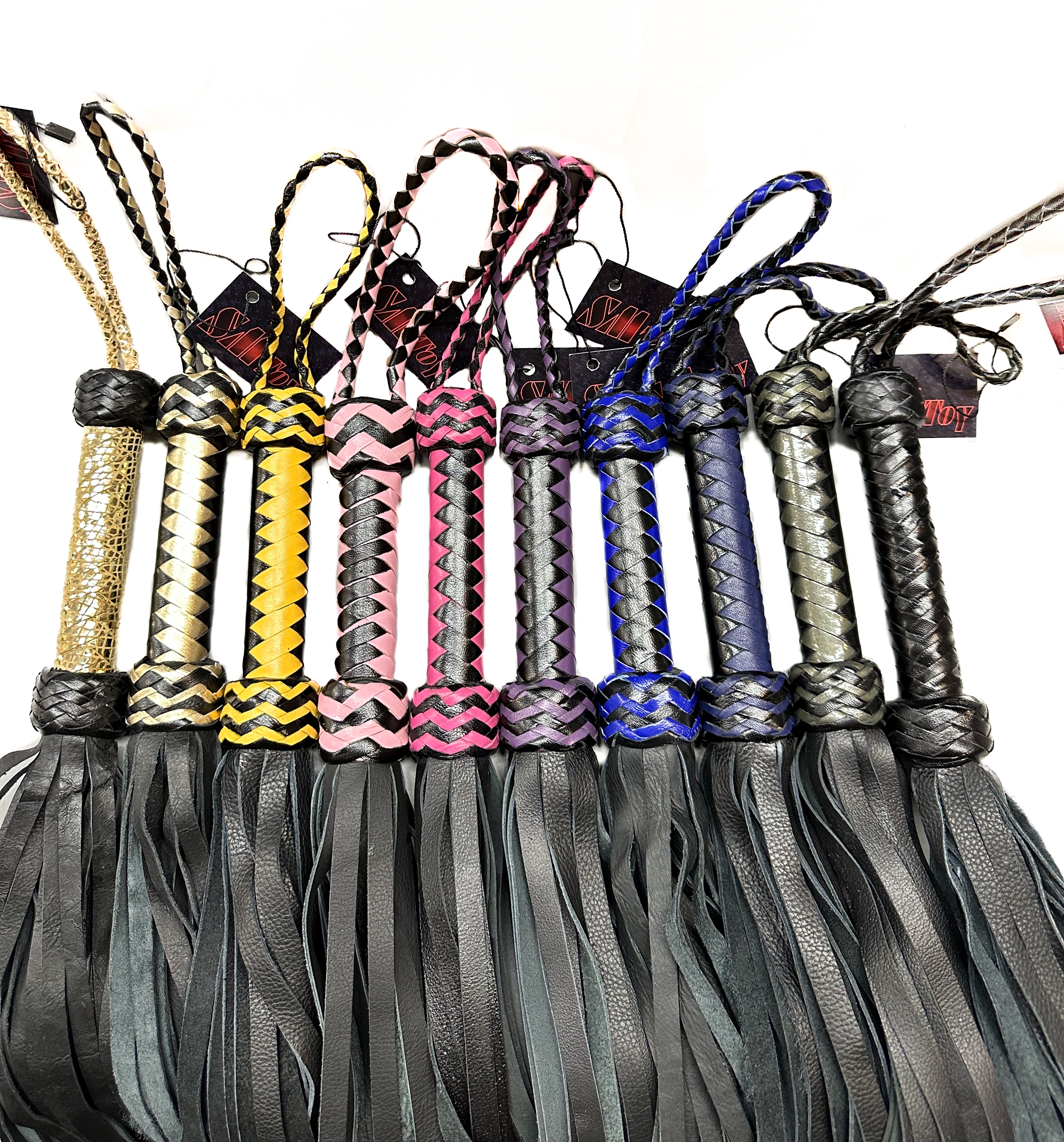 Kleiner weicher Flogger aus Rindsleder - Farbe wählbar!