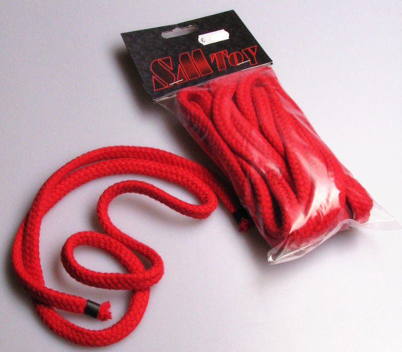 5 Meter Baumwoll-Seil 8mm rot