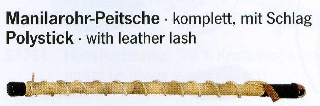 Manilapeitsche mit Lederschlag