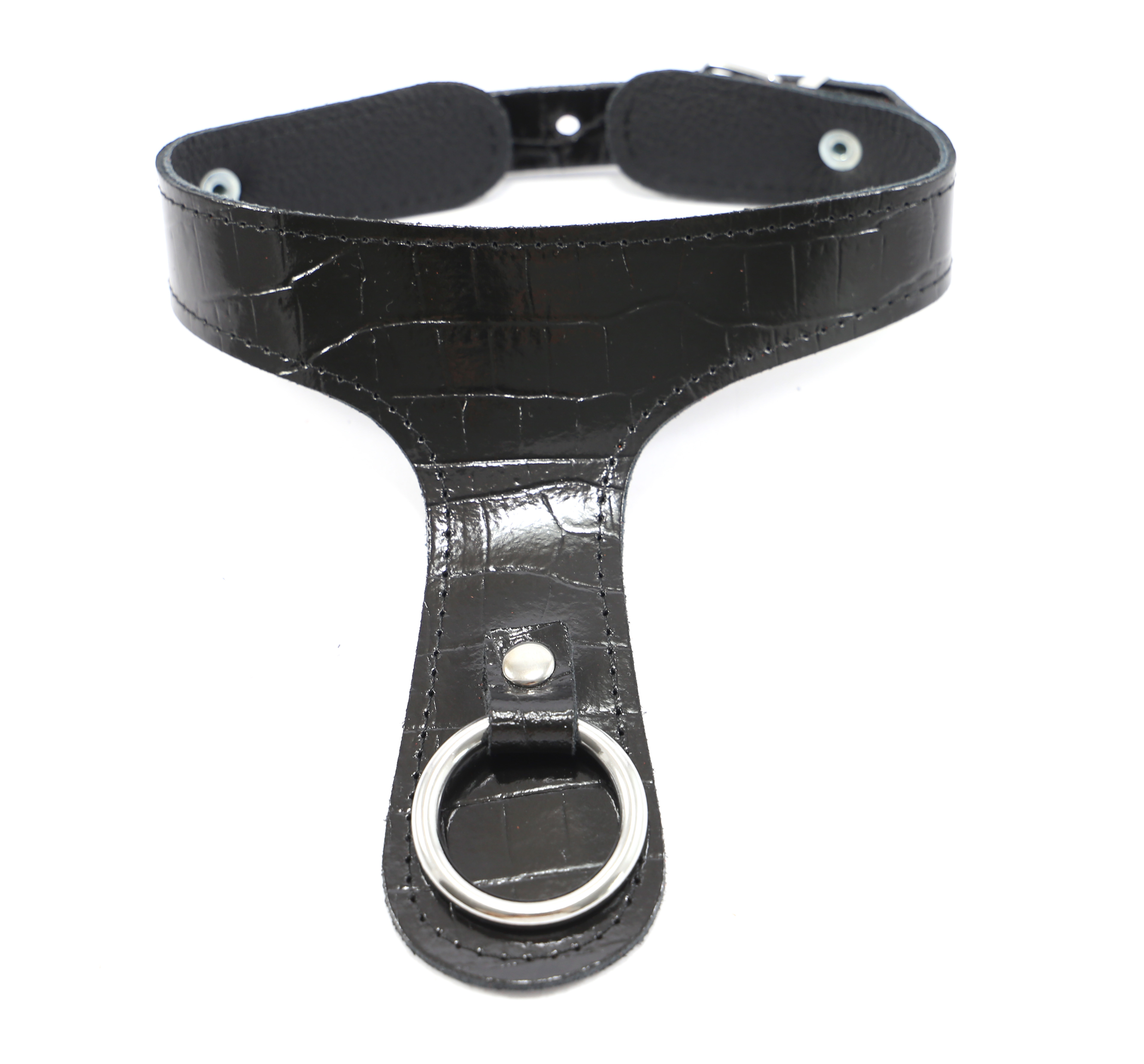 Lack Kroko Halsband der O