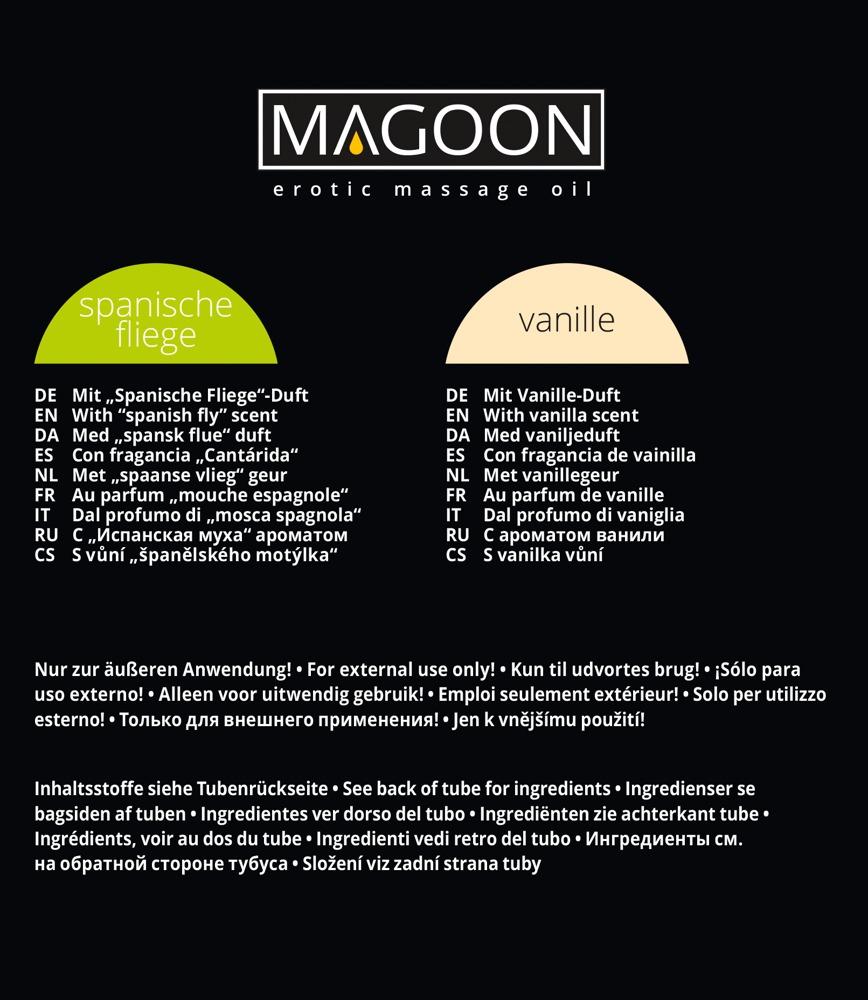 Erotic Massage Oil 200 ml 6er Set